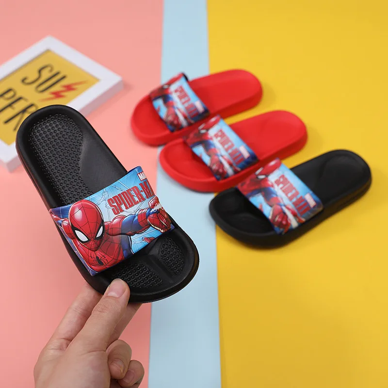 

Disney Cartoon Boys Shoes Non-slip Home Furnishing Indoor Bathroom Bathing Outside Wearing Flat EVA Slippers