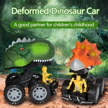 

Dinosaur Toy Car 2 Pack Dinosaur Car with War Inside Pull Back Dinosaur Car Toy Vehicles Diecasts Boy Kid Toys Gift Mini Car