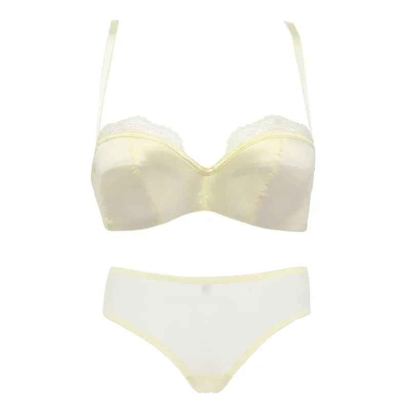 Skin Color Women Bralette Women Lace Patchwork Push Up Bras Lace Panties Sexy Bras Sets Seamless Underwear Sets New hc - Цвет: Skin Color