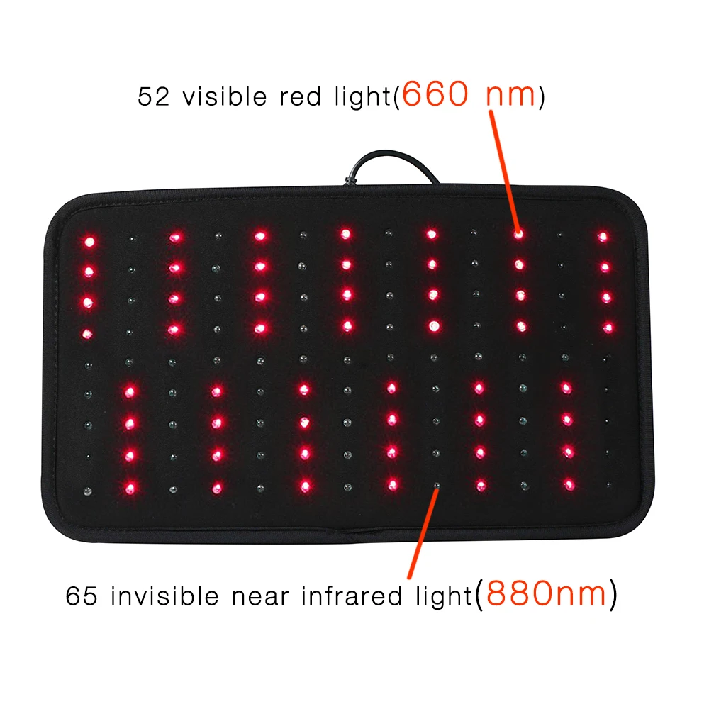 US $598.00 DGYAO 660nm LED Red Light and 880nm Near Infrared Light Therapy Devices for Pain Reliever Wearable Wrap for Low Back Neck