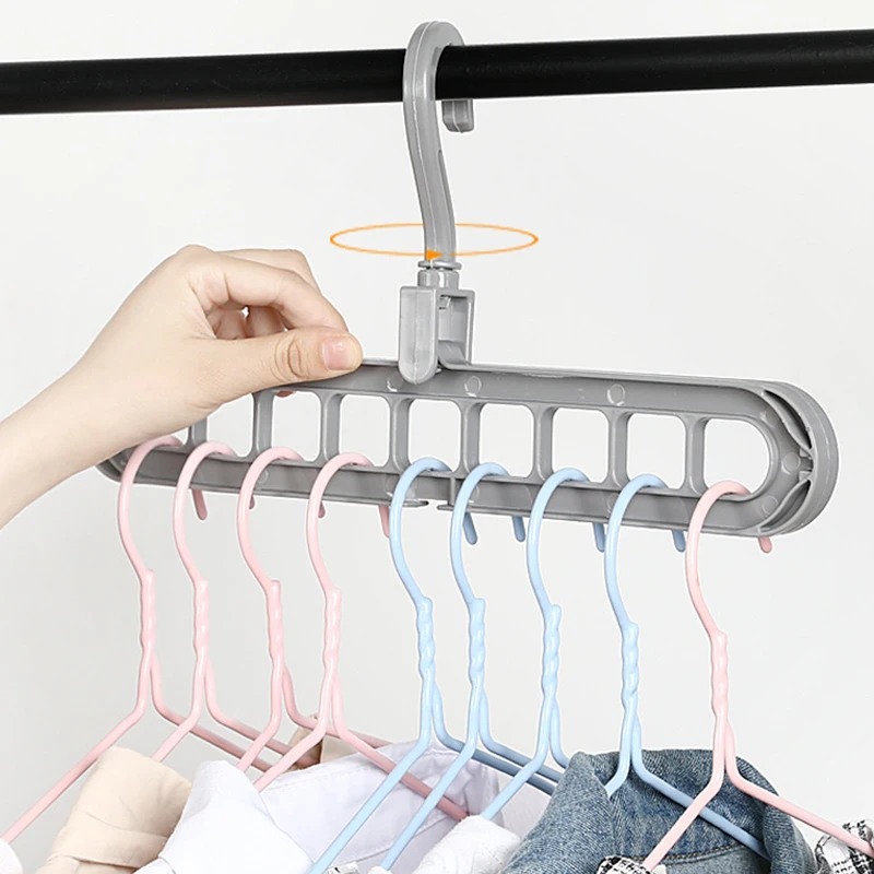Hangers Multifunction Support Clothes Drying Rack Creative Clothes Hanger Plastic Scarf Hangers Home Storage Racks JJJRY66