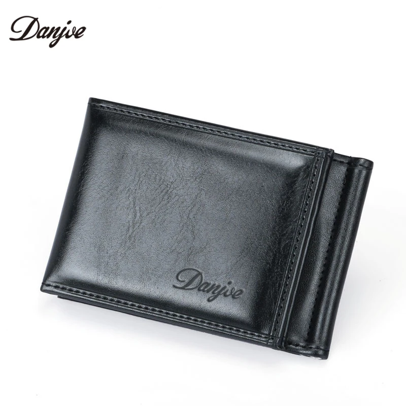 

DANJUE Money Clips High Quality Pu Leather Men Wallets Hasp Mini Purses Vintage Men Wallet Multifunction Men Card Case Business