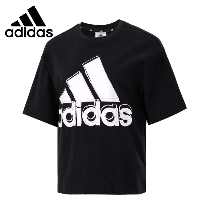 Navidad Explícitamente sociedad Adidas camisetas de manga corta para mujer, ropa deportiva con LOGO grande| Camisetas de monopatinaje| - AliExpress