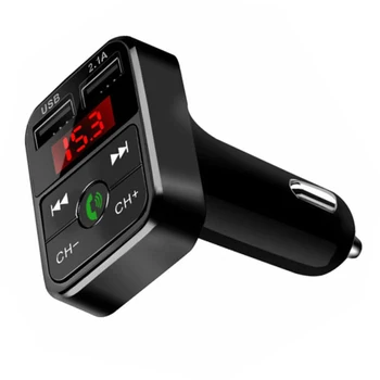 

ABS Car FM Transmitter Black Wireless Auto Radio MP3 player USB Charger
