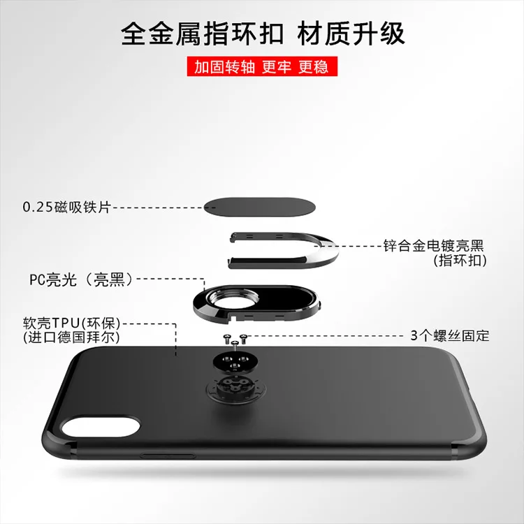 Чехол для телефона для iPhone 11 Pro XR X 10 TPU Скрытая подставка с автомобильным магнитом чехол для iPhone 6 7 8 Plus XS MAX Capa Fundas