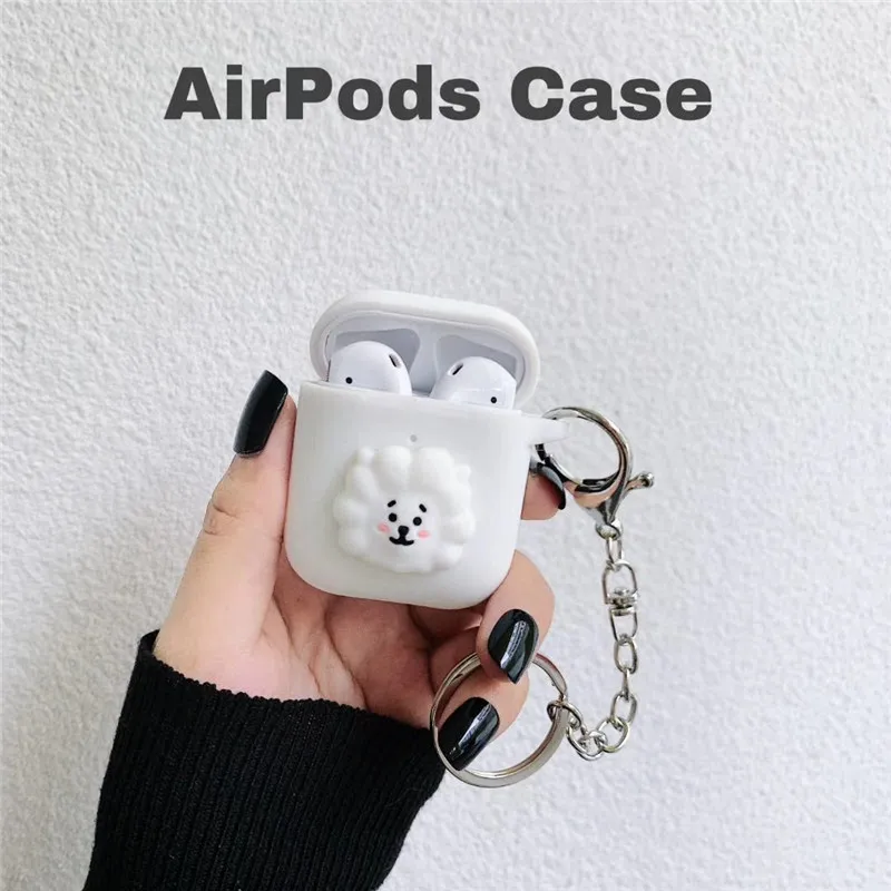 Милый мультяшный Мягкий силиконовый чехол для Apple Airpods, чехол, беспроводные Bluetooth игрушечные наушники, чехол для Airpods Pro Coque - Цвет: T  6