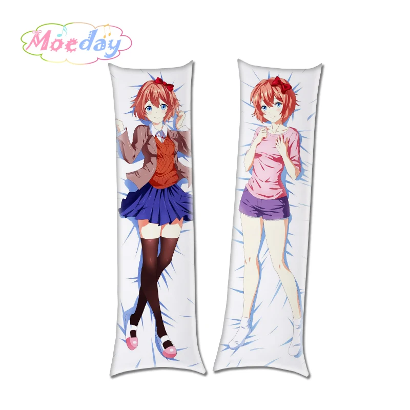 Doki Literature Club Monika Natsuki Sayori Юри обнимающие наволочки