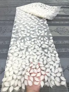 

2020 High Quality French Mesh Lace Fabric Latest African Tulle Lace Fabric With Sequins For Nigerian Women Dress Party