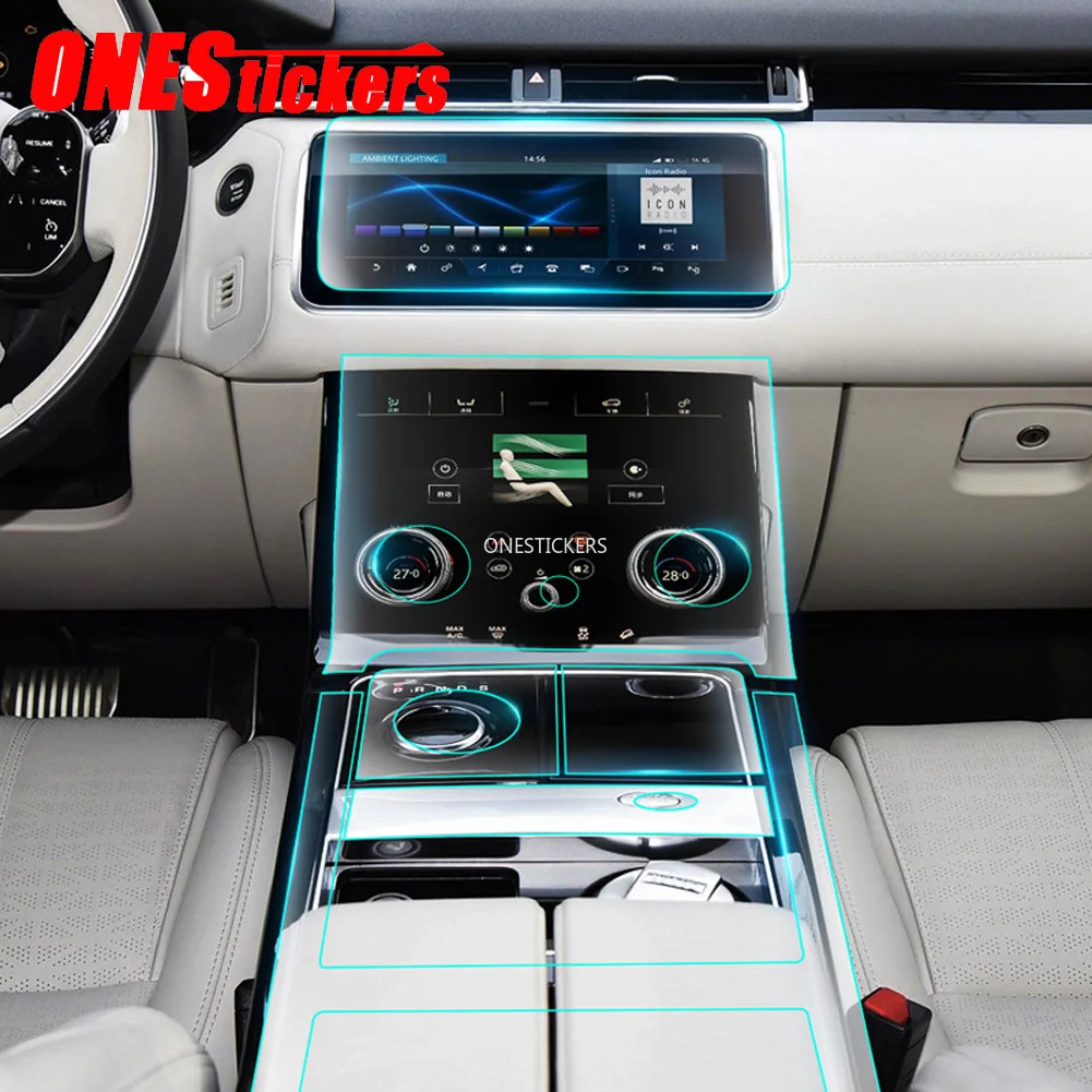 Car Center Console AC Full Set TPU Protector Film For Land Rover Discovery 5 L462 Range Sport Vogue Velar Evoque L494 L405 | Автомобили и