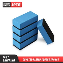 SPTA Cristal Importado-Plated Quadrado Esponja Esponja Revestimento Pintado À Mão Esponja Esponja de Polimento Para Depilação