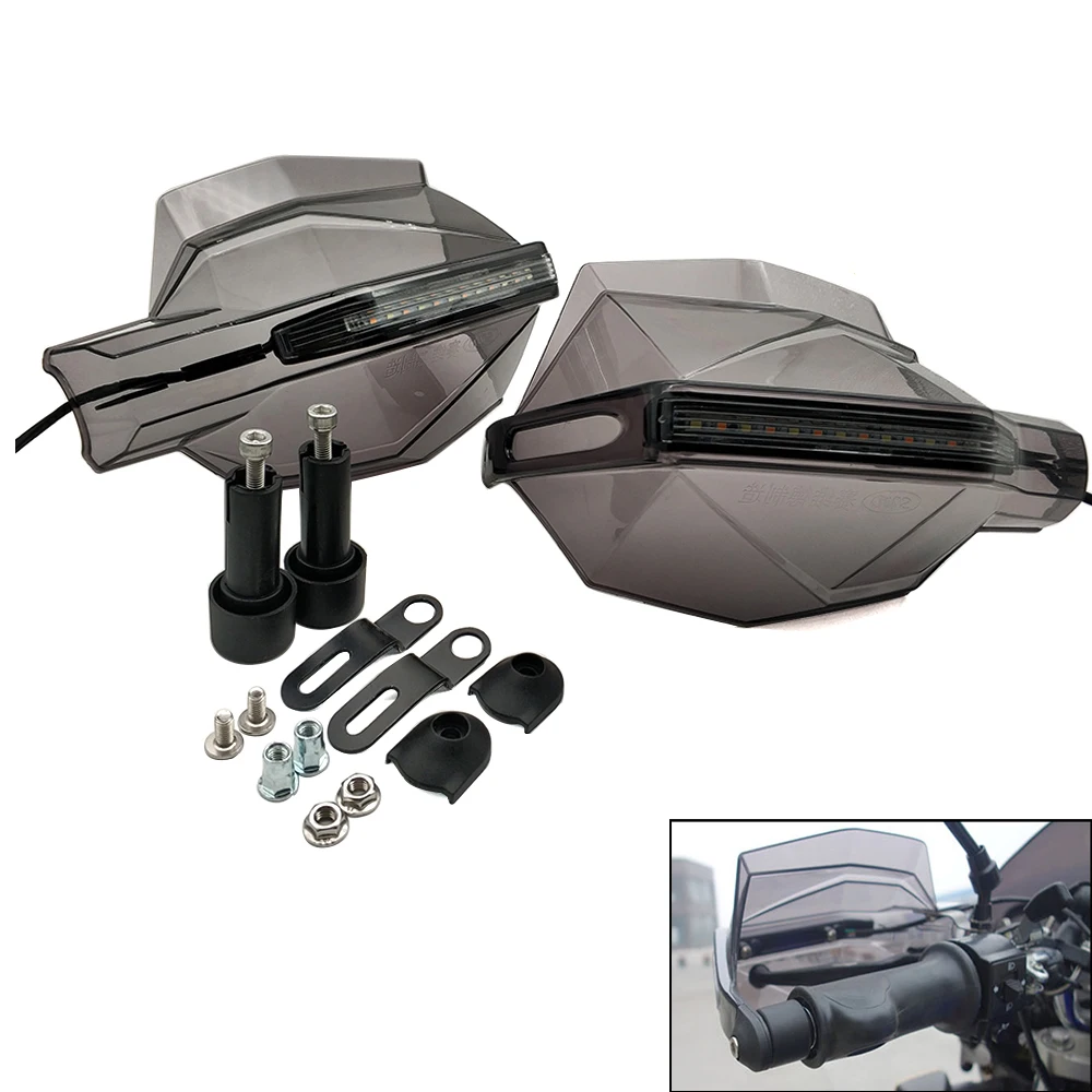 

Motorcycle Hand Guards 7/8" Handlebar with LED Light Motocross Handguards For Kawasaki KX250F kx 450 f KLX125 KLX250 KDX125