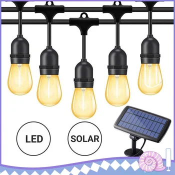 

15 Meter 15 Bulbs Light String Waterproof Retro Globe String Festoon Lights Clear Bulbs Indoor&Outdoor Xmas Decoration String