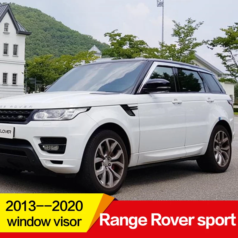 Use for Range Rover sport window visor 2013-2020 year plating side sun rain protection shield exterior body kit accessories 6pcs Use for Range Rover sport window visor 2013-2020 year plating side sun rain protection shield exterior body kit accessories 6pcs