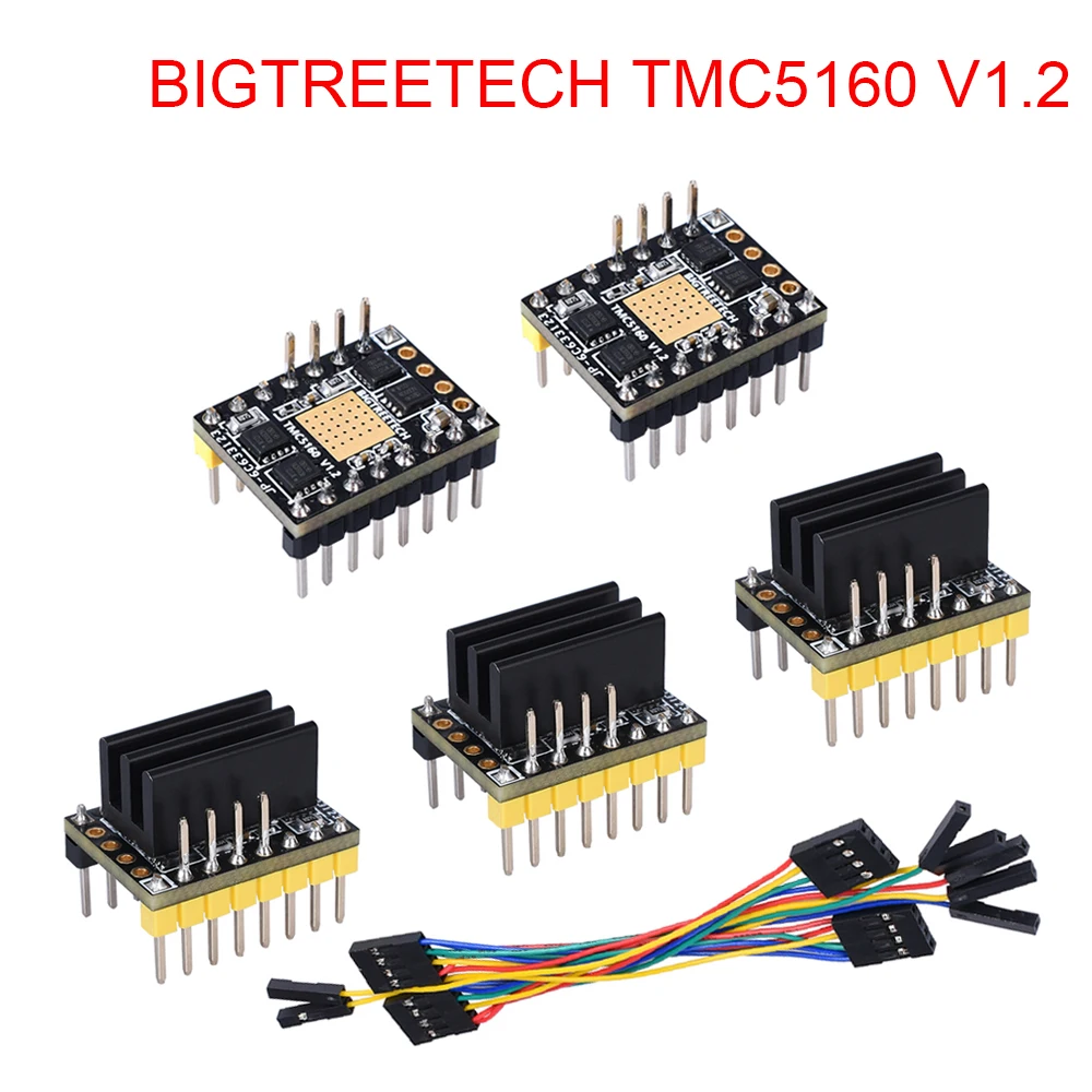 Драйвер шагового двигателя BIGTREETECH TMC5160 V1.2 4 А запчасти для 3D принтера Ender 3 SKR V1.3 Pro