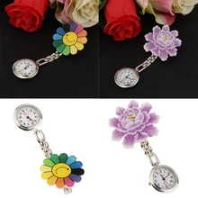 2 шт. медсестры клип на Fob Подвеска для броши Висячие Fobwatch круглые карманные часы