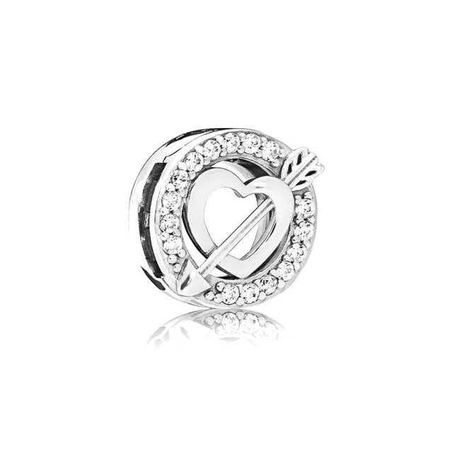 new 925 silver Reflections Clip Beads heart daisy waterdrop leaf white  Charms  Beads Fit Original  Women Bracelet