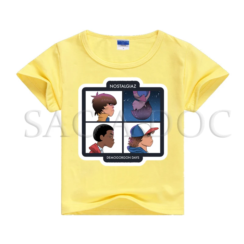 Camiseta/Детская футболка с принтом «странные вещи»; летние футболки с короткими рукавами; футболки унисекс; костюм; Футболка с принтом «странные вещи»; Disfraz