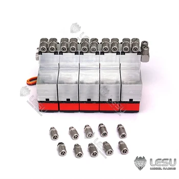 شراءصمام اتجاهي LESU 5CH مع 5 قطع خدمة لـ 1/14 RC الهيدروليكية قلابة شاحنة محمل حفارة لتقوم بها بنفسك نموذج TAMIYA