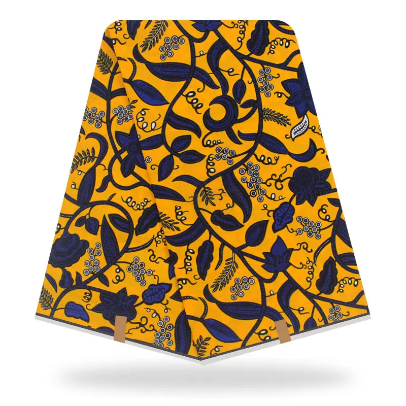 Настоящий воск гарантированный настоящий голландский воск высокого качества pagne горячий воск настоящий 6 ярдов африканская Анкара швейная ткань H191126