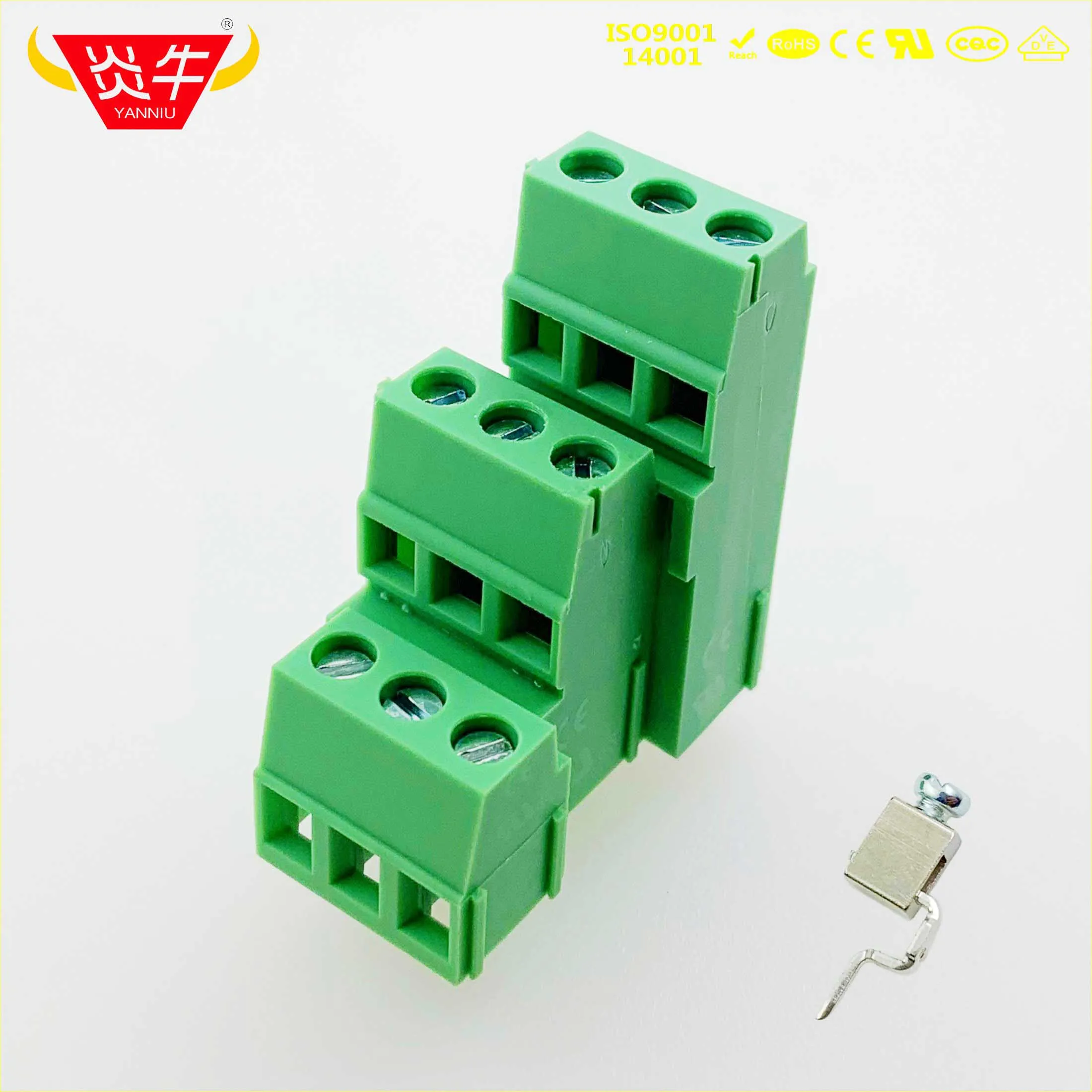 KF128A3 5,0 мм 2P 3P PCB универсальные Винтовые клеммные блоки DG500A3 5,0 мм 2PIN 3PIN MK3DS 1,5/2-5,0 PHOENIX свяжитесь с DEGSON KEFA