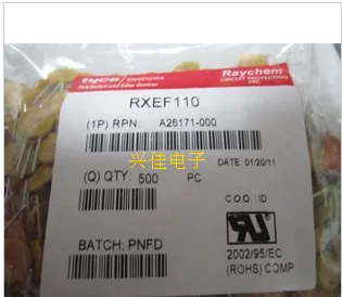 5 предметов в партии, RXEF110 60V 1.1A Самовосстанавливающийся Предохранитель