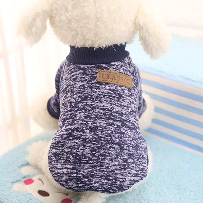 Warm Dog Cat Clothing Autumn Winter Pet Clothes Sweater For Small Dogs Cats Chihuahua Pug Yorkies