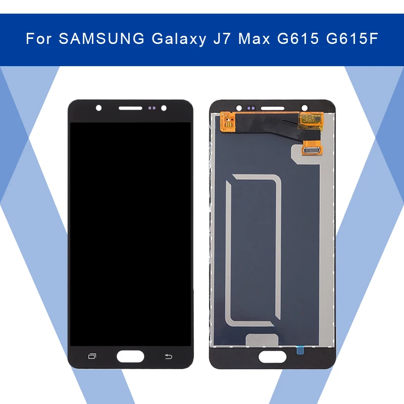 Для SAMSUNG Galaxy J7 Max G615 G615F ЖК IPS экран + сенсорная панель дигитайзер в сборе для
