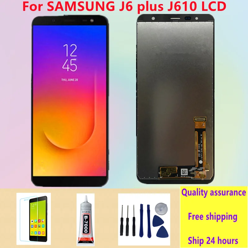 Сменный ЖК-экран для Samsung Galaxy J6 + J610 J610F J610FN экран дисплея Plus | Мобильные телефоны и