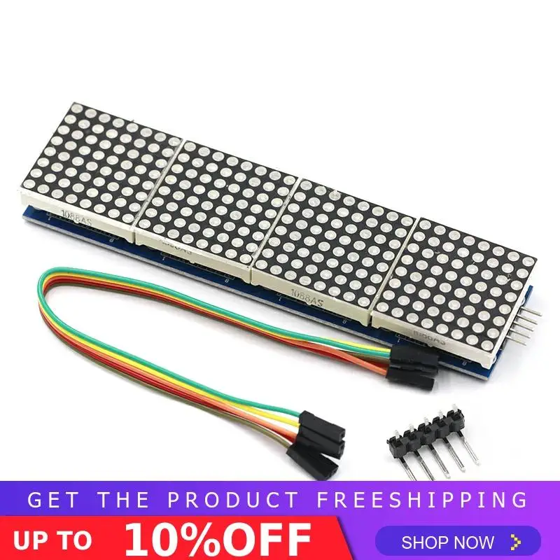 MAX7219 матричный модуль для Arduino микроконтроллер 4 в одном дисплее с линией 5P