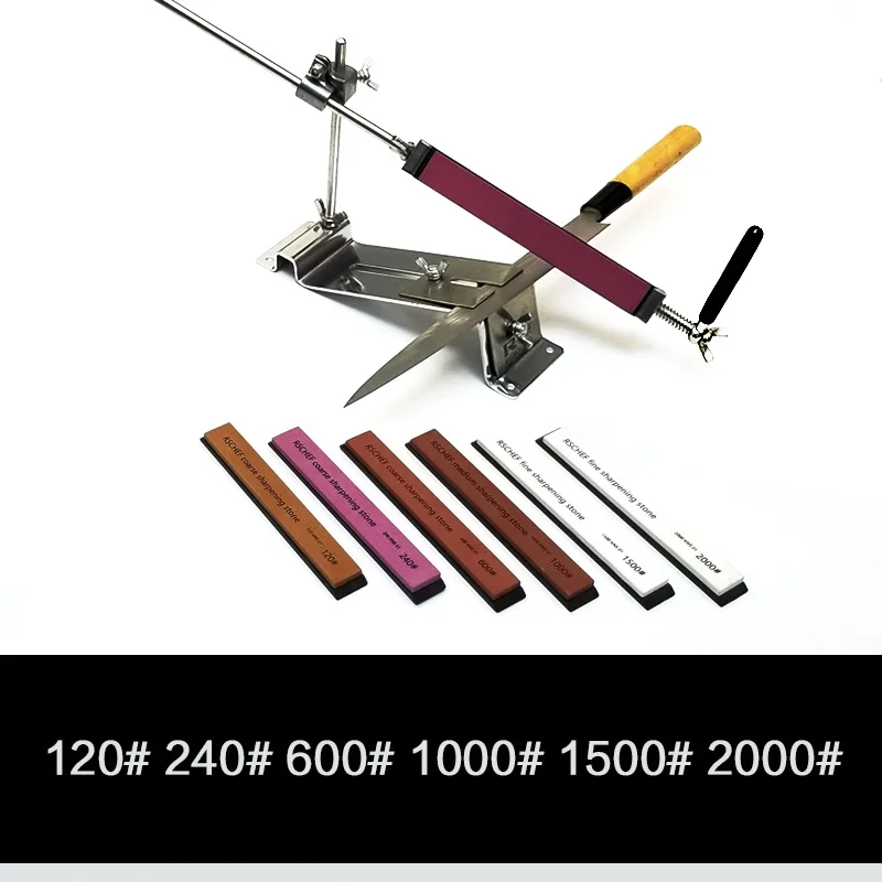 ruixin pro multi grit 60-10000 sharpening system knife sharpening stone sharpener whetstone fine coarse grind - Цвет: machine 6 stones-B
