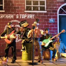 

COME4ARTS 4pcs/set 20CM Aimee Trendy Toy Perkham's Top Hat Series Military Figure Action Figure Blind Box Toy Collection Model