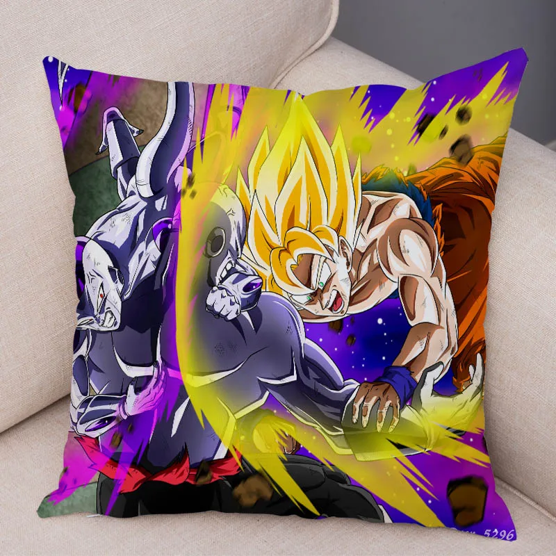 Мультфильм Супер Saiyan Dragon Ball Z наволочка для дивана Наволочка на подушку супер мягкий короткий плюшевый Декор Япония наволочка с аниме - Цвет: 21