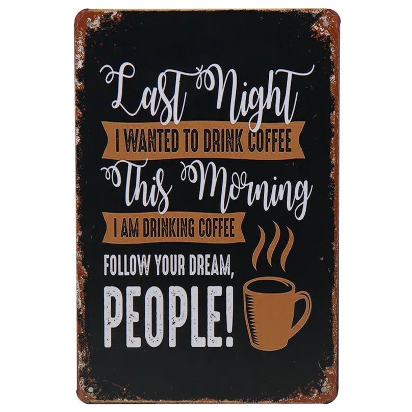 Keep Calm And Make кофейная металлическая пластина винтажная кафе бар Паб Ретро плакат знак наклейки живопись жестяная вывеска Настенный декор H69 - Цвет: M