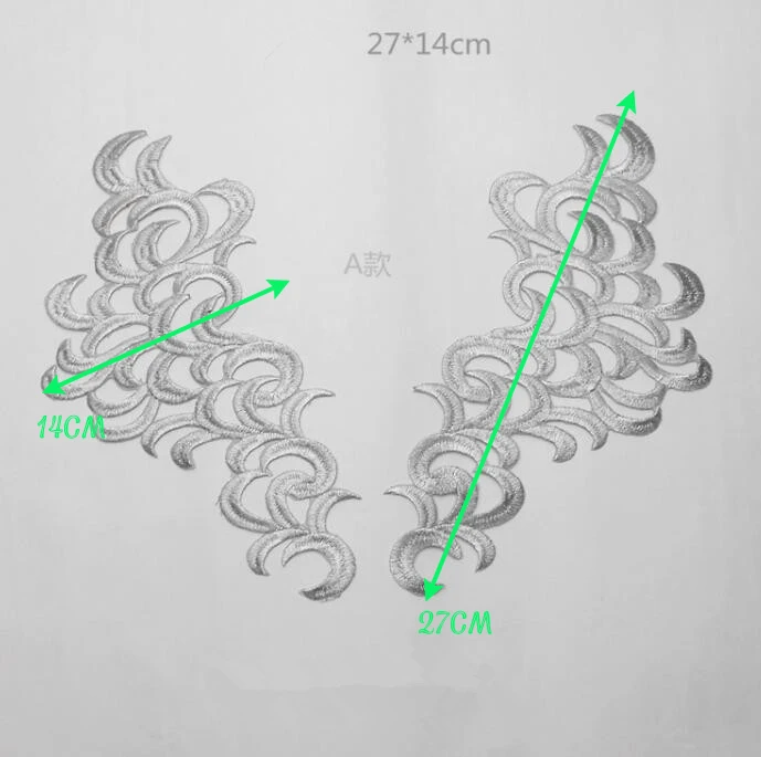1 зеркальная пара цвета: золотистый, серебристый модная одежда аппликация для одежды с вышивкой вышивка для одежды термоклейкая заплата поделки шитье ремонт - Цвет: B