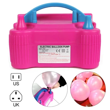 

Creative Electric Balloon Inflator Pump AC Plug Double Hole Nozzle Air Compressor Inflatable Electric Balloon Pump Air Blower
