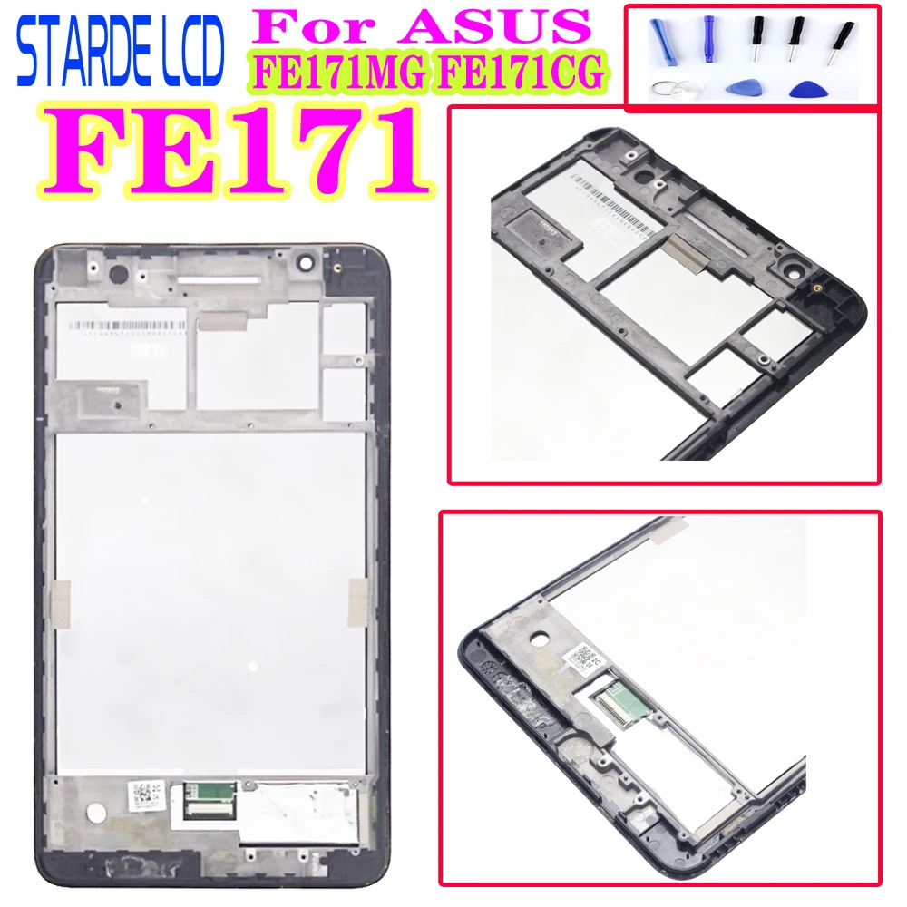 7 ''для ASUS Fonepad 7 FE171 FE171MG FE171CG ЖК-дисплей Дисплей кодирующий преобразователь сенсорного экрана в сборе с рамкой Экран Замена