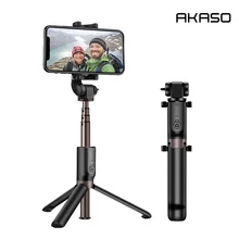 AKASO Selfie Stick Telefon Stativ 360 ° Grad Rotation Bluetooth Remote Drahtlose Einbeinstativ mit 1/4 Montage Schraube für Action Kamera