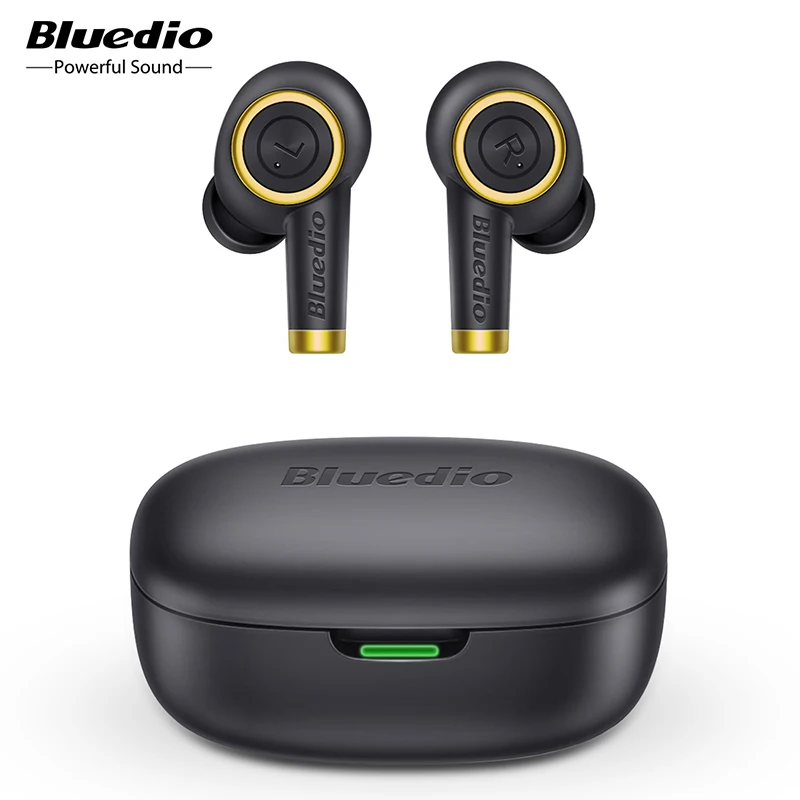 Bluedio Particle wireless earphone Bluetooth-compatible waterproof earbuds sport headset with charging box | Электроника
