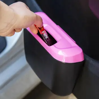 

Universal Travel Auto Car Trash Can Bin Bag Rubbish Garbage Holder Tool Mini Nets Stowing Car Accessories Auto Accessorie