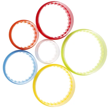 

6Pcs Round/Flower Shaped Dough Cutting Tool Kitchen Gadgets Dumplings Cutter