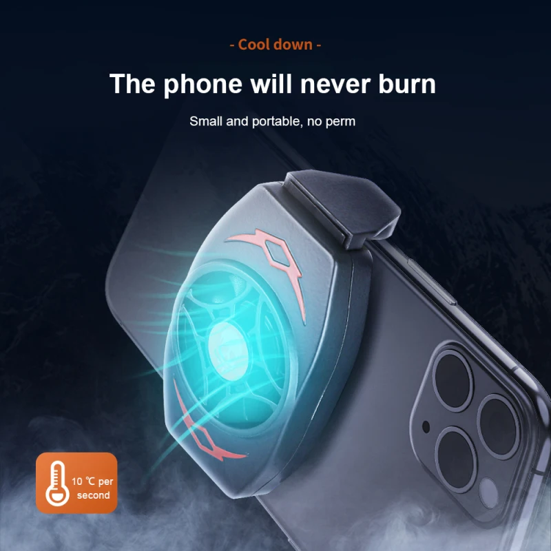 2022 New Mini Cell Phone Cooler Portable Mobile Radiator Cooling Fan Dissipate Heat Temperature |