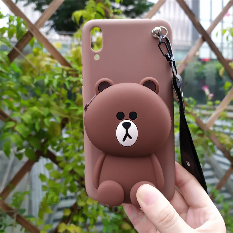 Мультяшный кошелек на молнии для телефона чехол для Huawei P9 P10 Plus P20 P30 mate 9 10 20 30 Lite 30 Pro Мягкий силиконовый чехол для сумки Coque Fundas