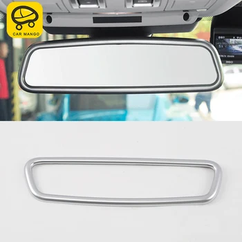 

CARMANGO For Jaguar XE 2018 Auto Car-styling Inside Rearview mirror trim Stickers Covers Interior Accessories
