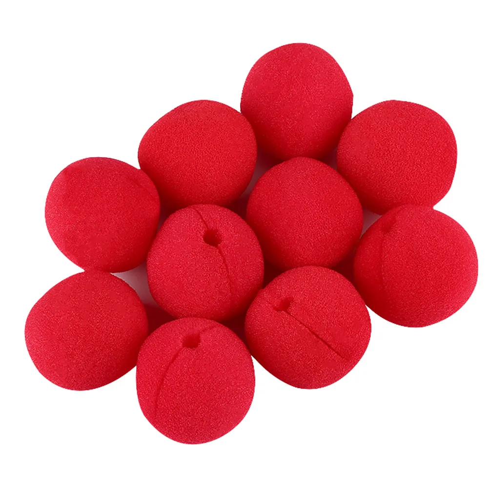 

10 pcs Hot sale Adorable Red Ball Foam Circus Clown Nose Comic Party Halloween Costume Magic Dress Accessories Decoration