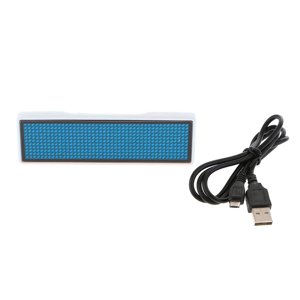 4 bit LED Digital Message Sign Scrolling Display Bar Badge Board 