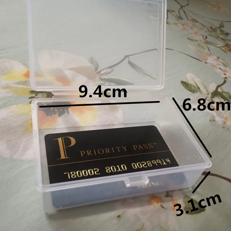

Transparent Plastic Storage Box for Small Component Jewelry Tool Box Bead Pills Organizer Nail Art Tip Case Card case D3