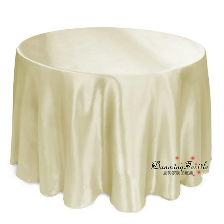Manufacturers Direct Selling European Style Satin Table Cloth Hotel Wedding Banquet Decoration Table Cloth Satin Silk Fabrics Sq