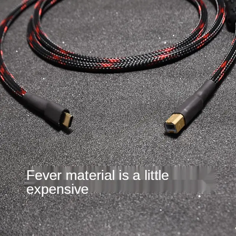 HiFi Sliver Plated USB C To B Cable USB Type C To B Audio Data Cable 5N DAC otg macbook pro Mobile Phone Thunderbolt DAC