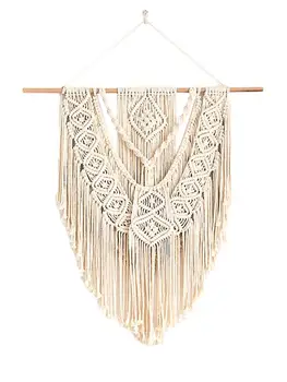 

Macrame Wall Hanging Art Woven Tapestry Bohemian Crafts Decoration For Apartment Bedroom Living Room Gallery Pendant Decoration