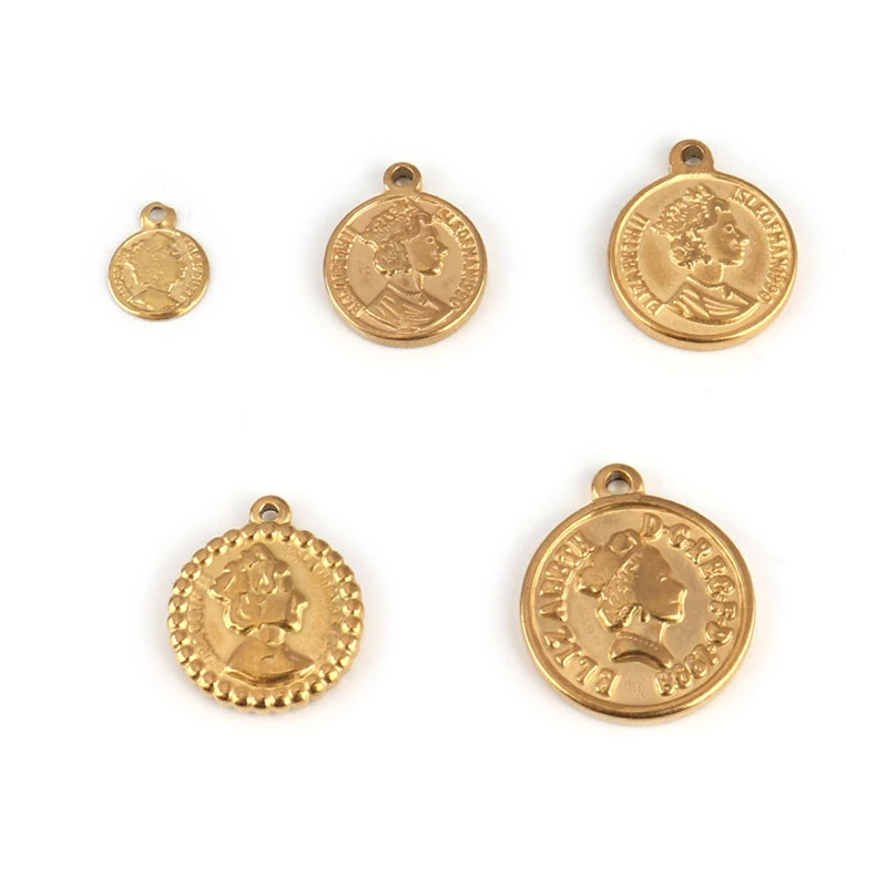 Подвеска-Монетка из нержавеющей стали 5 шт. | Украшения и аксессуары
